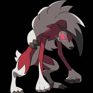 Red Lycanroc wallpaper