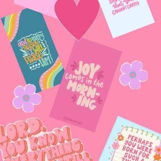 Christian Valentines Day aesthetic wallpaper