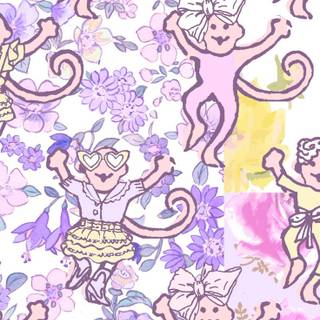 Pink Roller Rabbit wallpaper