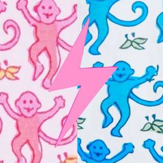 Pink Roller Rabbit wallpaper