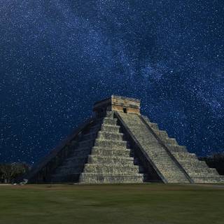 Mexican pyramids wallpaper