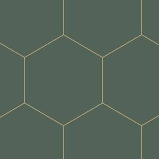 Dark green and gold wallpaper