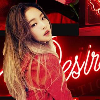 Jennie Kim red wallpaper