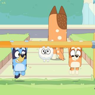 Bluey Pom Pom wallpaper