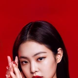 Jennie Kim red wallpaper