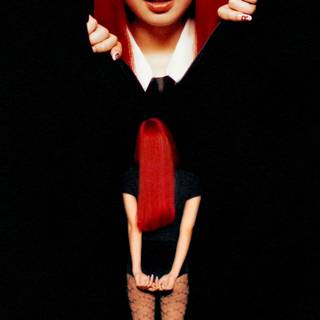 Jennie Kim red wallpaper