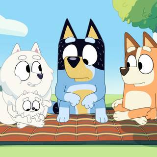 Bluey Pom Pom wallpaper