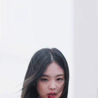 Jennie Kim red wallpaper