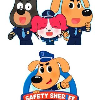 Safety Sheriff Labrador wallpaper