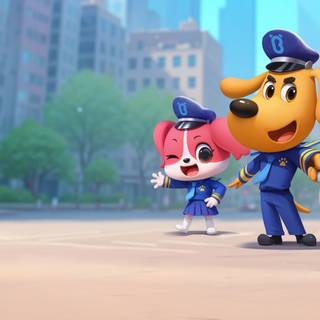 Safety Sheriff Labrador wallpaper