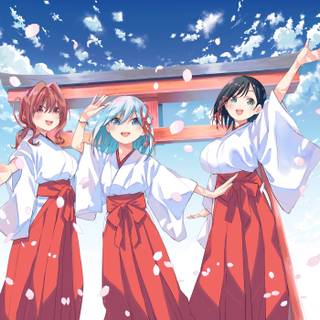 Tying the Knot with an Amagami Sister wallpaper