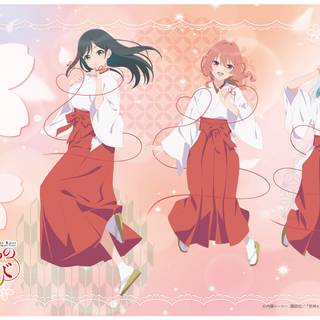 Tying the Knot with an Amagami Sister wallpaper