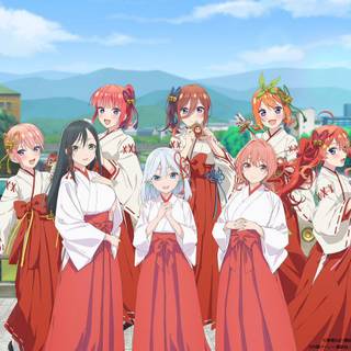 Tying the Knot with an Amagami Sister wallpaper