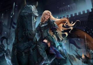 Woman knight wallpaper