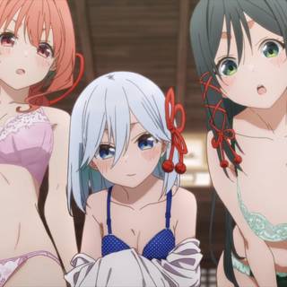 Tying the Knot with an Amagami Sister wallpaper