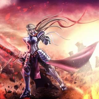 Woman knight wallpaper