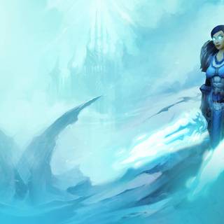 Woman knight wallpaper