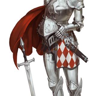 Woman knight wallpaper