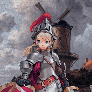 Woman knight wallpaper