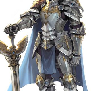 Woman knight wallpaper