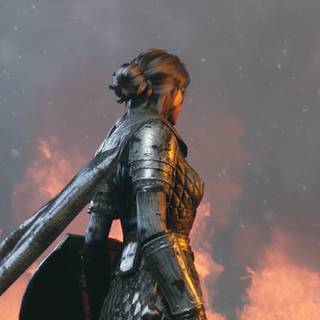 Woman knight wallpaper