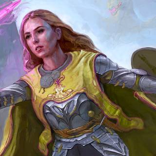 Woman knight wallpaper