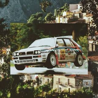 Retro rally wallpaper