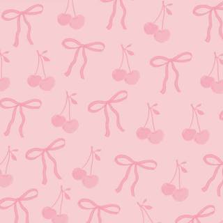 Pink preppy bows wallpaper