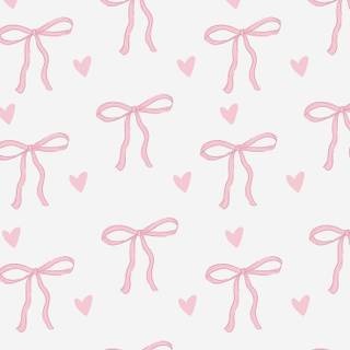 Pink preppy bows wallpaper