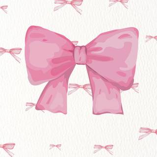 Pink preppy bows wallpaper