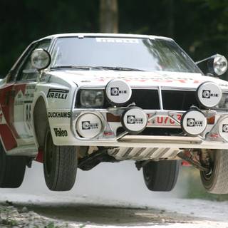 Retro rally wallpaper