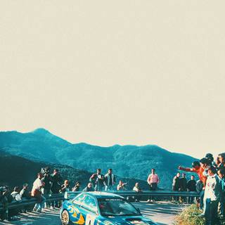 Retro rally wallpaper
