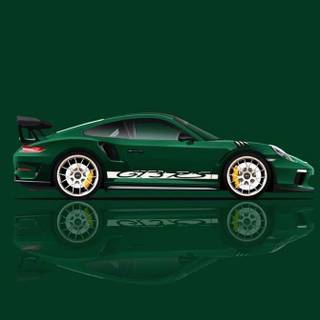 Dark green car wallpaper