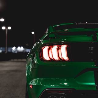 Dark green car wallpaper