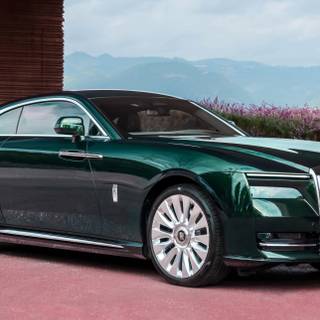 Dark green car wallpaper