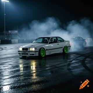 Dark green car wallpaper