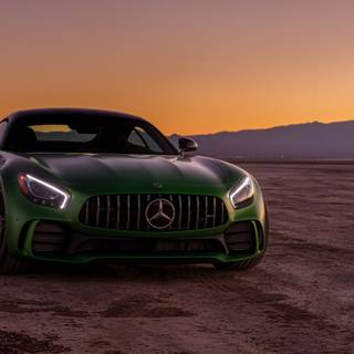 Dark green car wallpaper