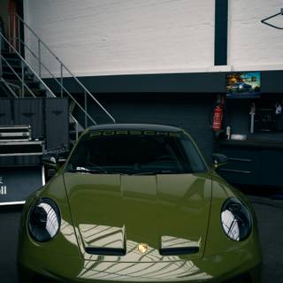 Dark green car wallpaper