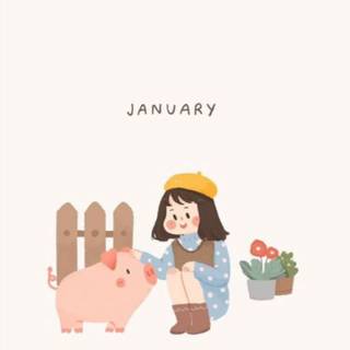 January cute wallpaper