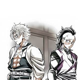 Sanemi and Genya wallpaper