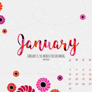 January cute wallpaper
