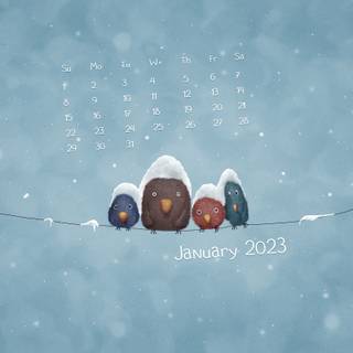 January cute wallpaper
