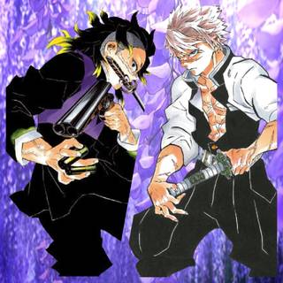 Sanemi and Genya wallpaper