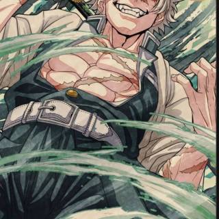 Sanemi and Genya wallpaper