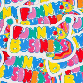 Funny sticker wallpaper