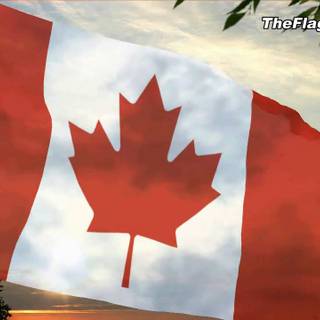 Old Canada flag wallpaper