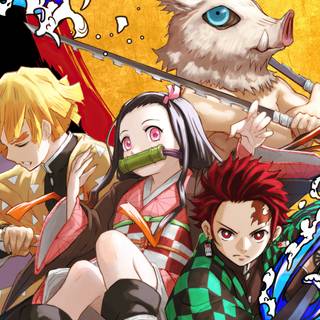 Giyu and Inosuke wallpaper