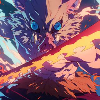 Giyu and Inosuke wallpaper