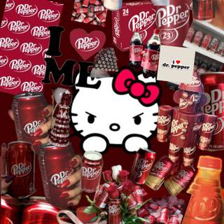 Dr Pepper and Hello Kitty wallpaper