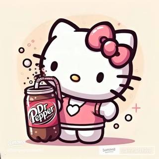 Dr Pepper and Hello Kitty wallpaper